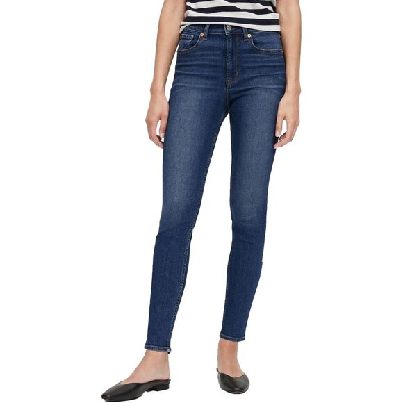 High Rise Jeggings Women's Cotton Blend Stretch Jeans Size 28 Regular